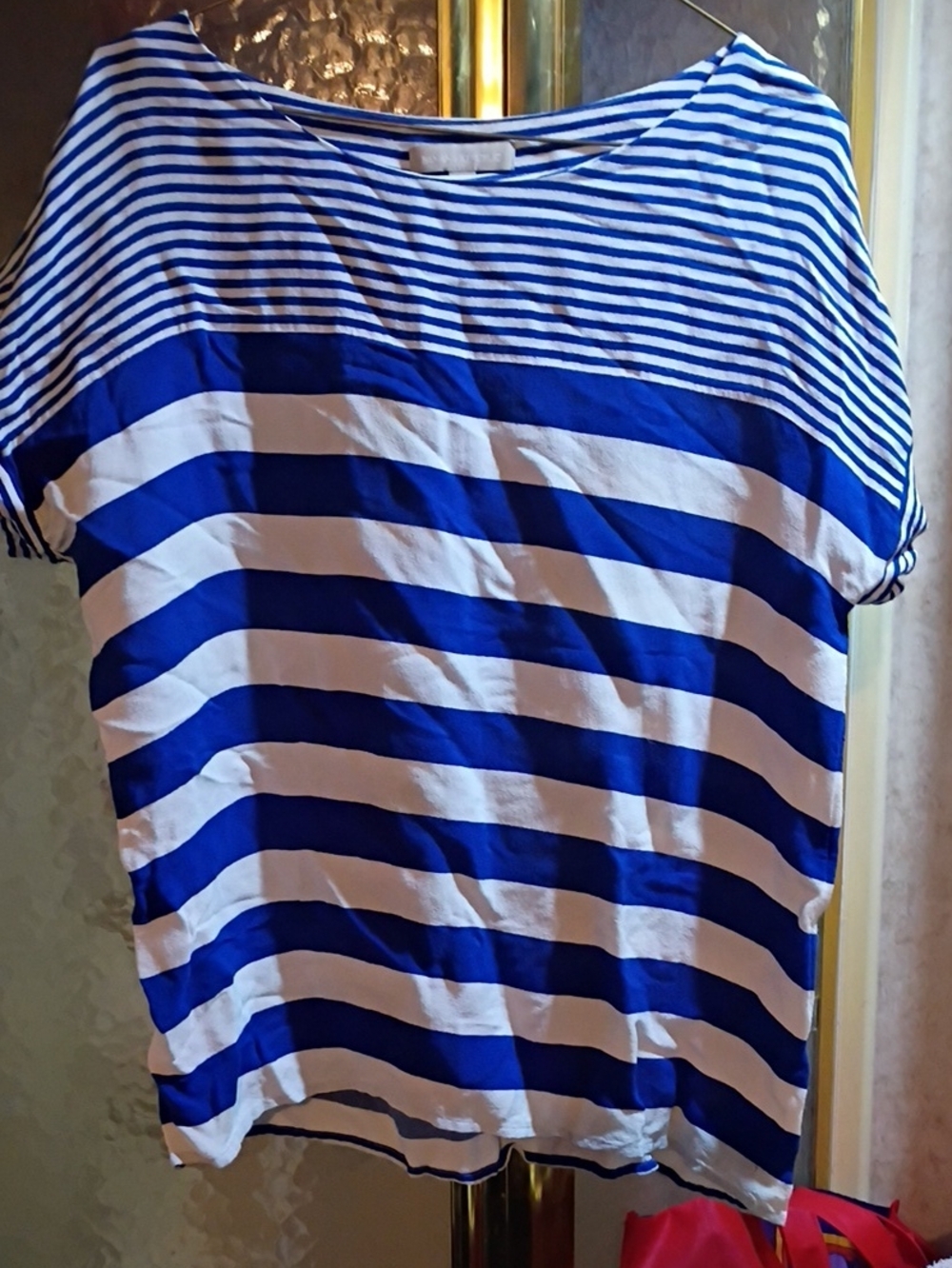 Women's M Blue And White Stripped Banana Republic